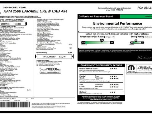 Used 2024 RAM 2500 Laramie w/ Safety Group AWD/4WD image 3