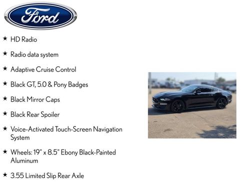 Used 2021 Ford Mustang GT Premium w/ Black Accent Package RWD image 9