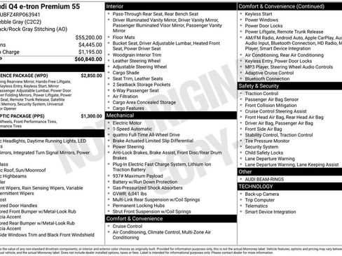 Used 2024 Audi Q4 e-tron Premium w/ Convenience Package image 71