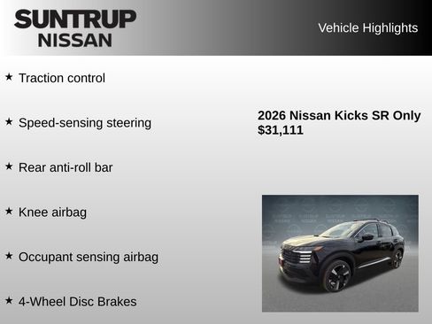 Used 2026 Nissan Kicks SR w/ SR Premium Package FWD image 16