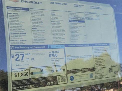 New 2026 Chevrolet Equinox LT w/ Safety and Technology Package image 18