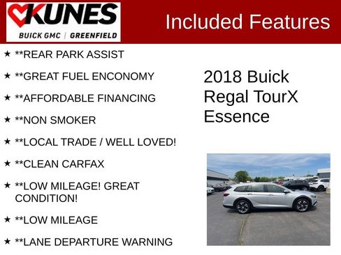 Used 2018 Buick Regal Essence w/ Driver Confidence Package #1 AWD/4WD image 3