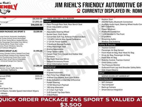 Used 2024 Jeep Wrangler Sport S image 1