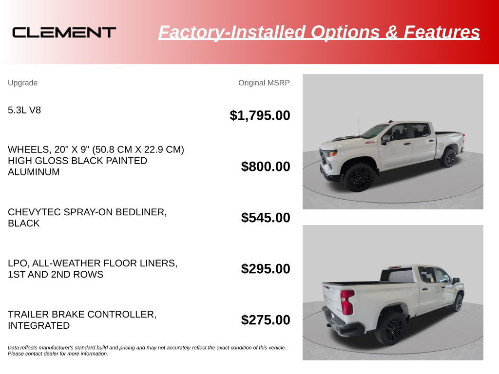 Used 2025 Chevrolet Silverado 1500 Custom Trail Boss AWD/4WD image 16