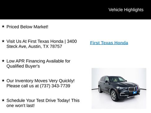 Used 2021 BMW X5 sDrive40i w/ Premium Package RWD image 10