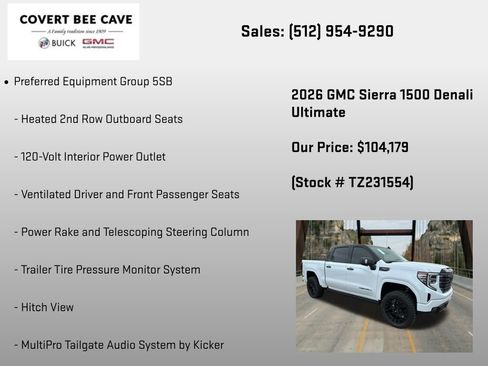 New 2026 GMC Sierra 1500 Denali Ultimate AWD/4WD image 24