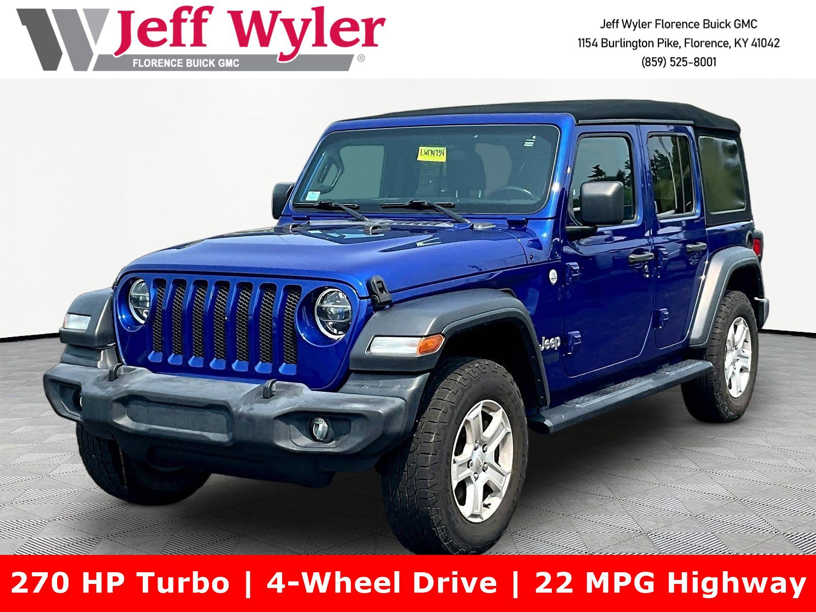 Used 2020 Jeep Wrangler Unlimited Sport S AWD/4WD image 1