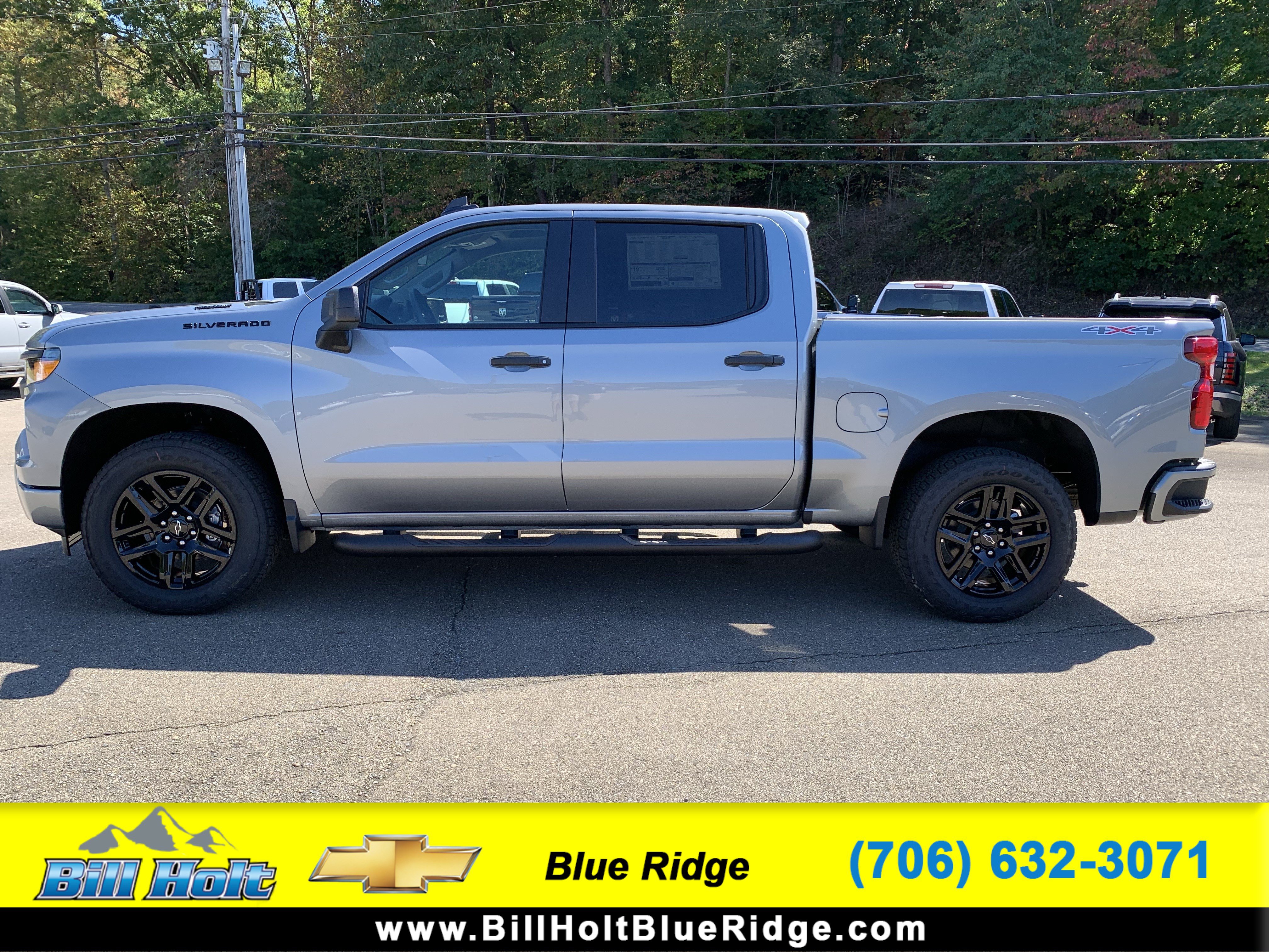 New 2026 Chevrolet Silverado 1500 Custom w/ Turbomax Blackout Package AWD/4WD image 1