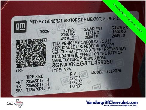 New 2026 Chevrolet Equinox ACTIV w/ Convenience Package III FWD image 22