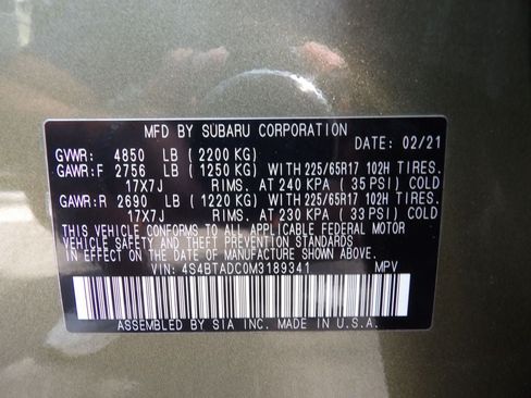 Used 2021 Subaru Outback Premium AWD/4WD image 30
