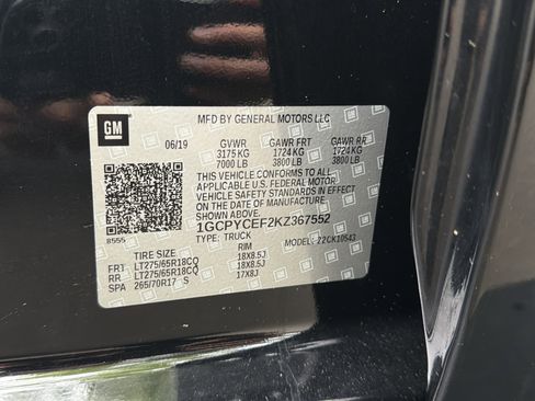 Used 2019 Chevrolet Silverado 1500 Custom Trail Boss w/ Custom Convenience Package image 32