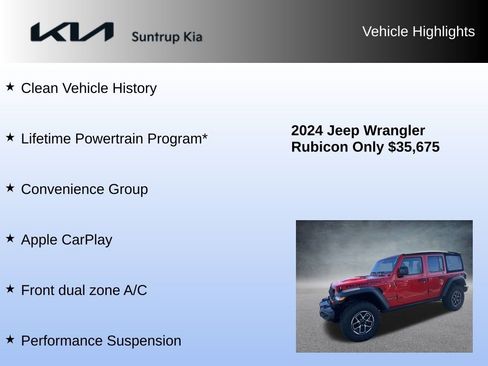 Used 2024 Jeep Wrangler Unlimited Rubicon w/ Convenience Group image 8