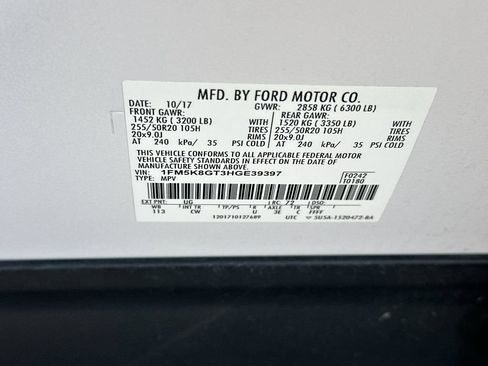Certified 2017 Ford Explorer Sport w/ Equipment Group 401A AWD/4WD image 29