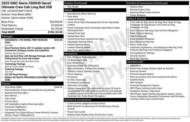 Used 2025 GMC Sierra 3500 Denali Ultimate AWD/4WD image 34