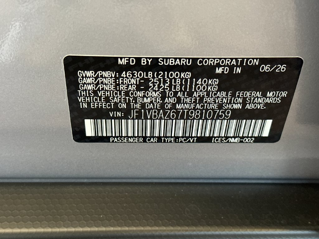 New 2026 Subaru WRX GT AWD/4WD image 32