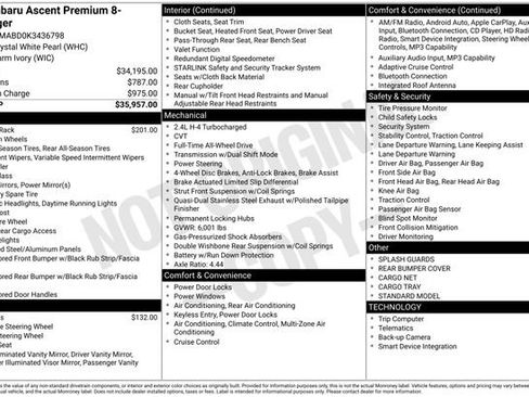 Used 2019 Subaru Ascent Premium image 7