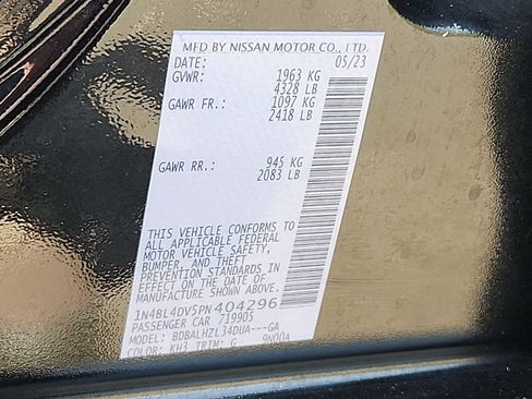 Used 2023 Nissan Altima 2.5 SV FWD image 26