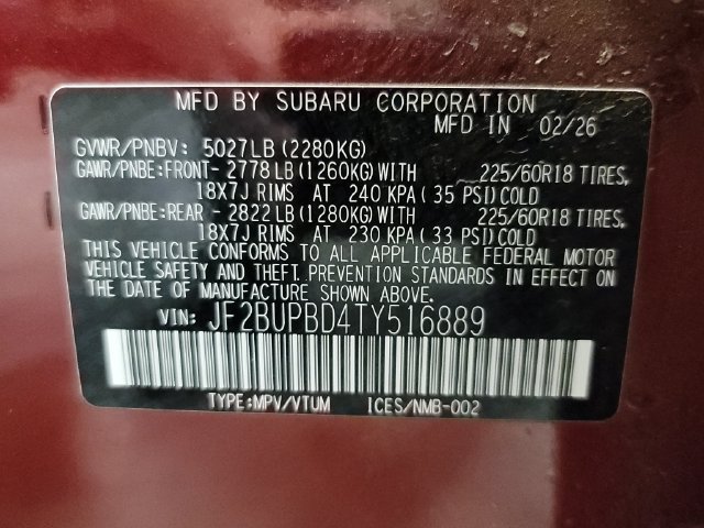 Used 2026 Subaru Outback Premium AWD/4WD image 36