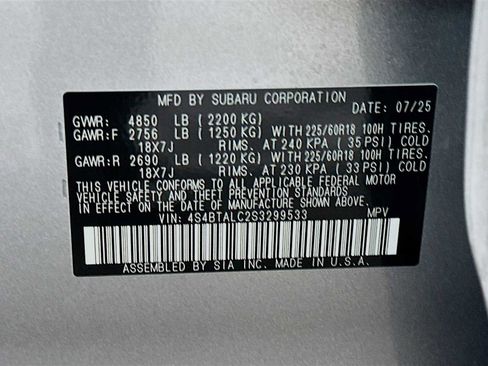 New 2025 Subaru Outback Onyx Edition image 30