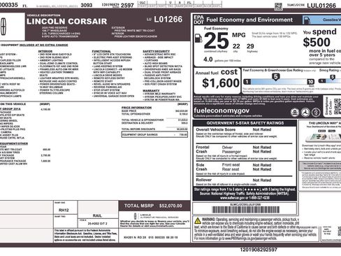 Used 2020 Lincoln Corsair Reserve w/ Equipment Group 201A FWD image 6