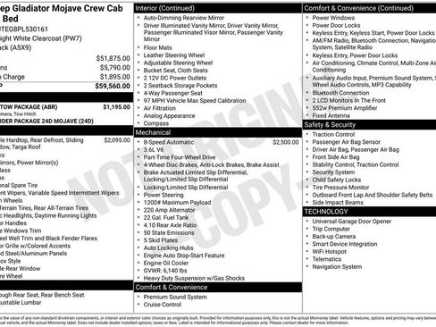 Used 2023 Jeep Gladiator Mojave w/ Trailer Tow Package image 7