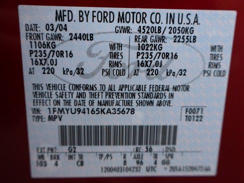 Used 2005 Ford Escape Limited AWD/4WD image 45