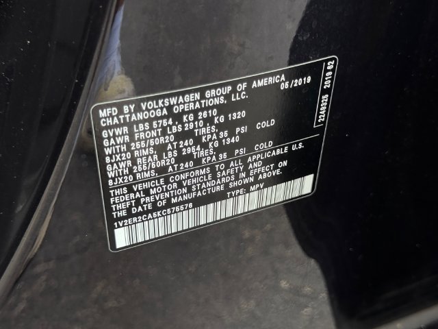 Used 2019 Volkswagen Atlas SEL FWD image 20