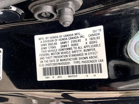 Used 2019 Honda Civic EX image 30