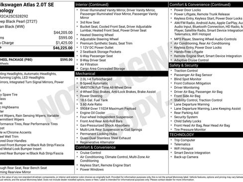 Used 2025 Volkswagen Atlas SE w/ Black Wheel Package image 3