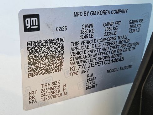 Used 2026 Chevrolet Trax RS w/ Sunroof Package FWD image 34