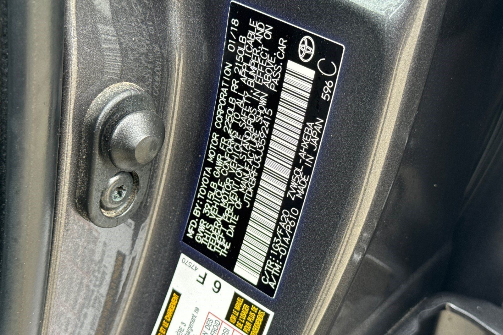 Used 2018 Toyota Prius One FWD image 29