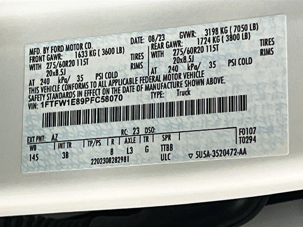 Used 2023 Ford F150 Platinum w/ Equipment Group 701A High AWD/4WD image 34