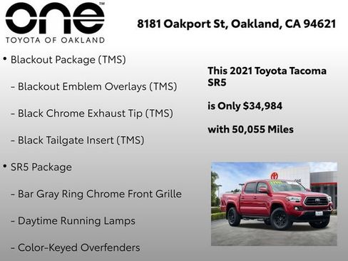 Certified 2021 Toyota Tacoma SR5 w/ Technology Package AWD/4WD image 6