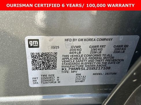 Certified 2025 Chevrolet TrailBlazer LT AWD/4WD image 30