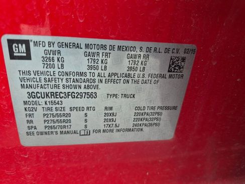 Used 2015 Chevrolet Silverado 1500 LT w/ Texas Edition, 1LT Trim AWD/4WD image 17