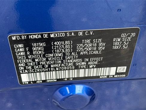 Used 2020 Honda HR-V Sport image 53