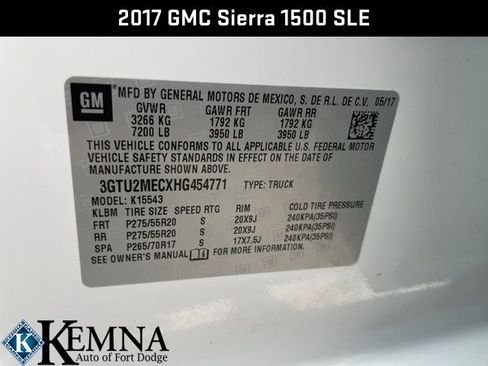 Used 2017 GMC Sierra 1500 SLE w/ SLE Value Package image 35