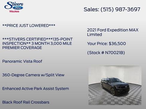 Used 2021 Ford Expedition Max Limited AWD/4WD image 28