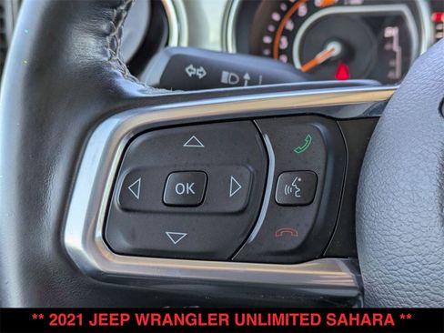 Used 2021 Jeep Wrangler Unlimited Sahara w/ Uconnect 4C Nav & Sound Group image 24