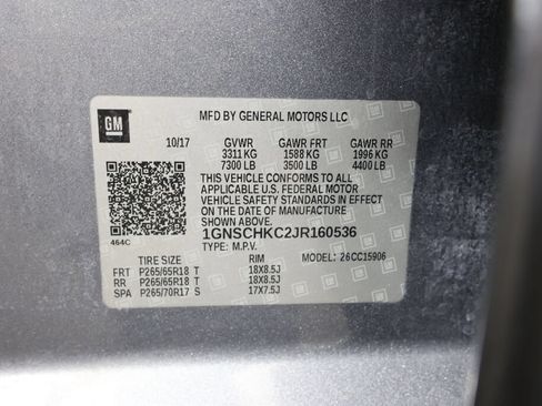 Used 2018 Chevrolet Suburban LT w/ Luxury Package RWD image 40