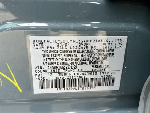 New 2025 Nissan Sentra SR w/ SR Premium Package image 28