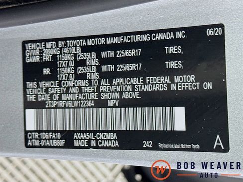 Used 2020 Toyota RAV4 XLE w/ Convenience Package image 34