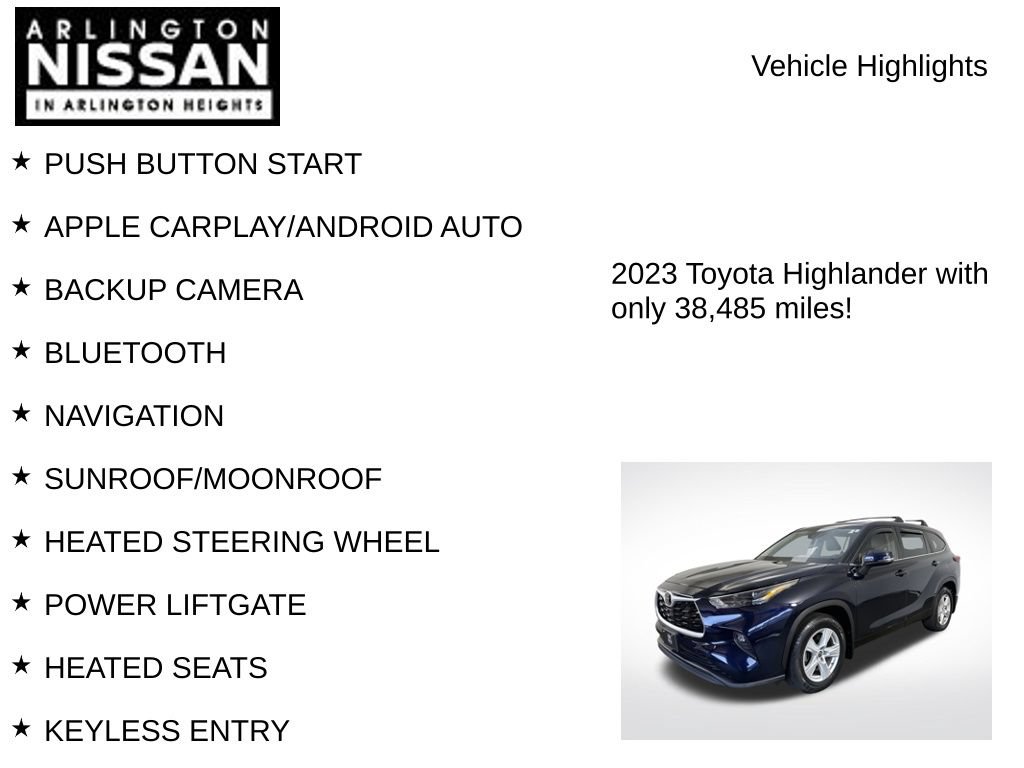 Used 2023 Toyota Highlander LE FWD image 7