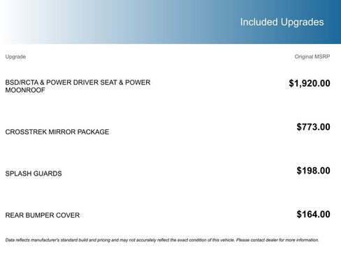 Certified 2025 Subaru Crosstrek 2.5i Sport w/ Crosstrek Mirror Package image 6