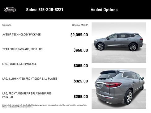 Certified 2020 Buick Enclave Avenir w/ Avenir Technology Package image 2