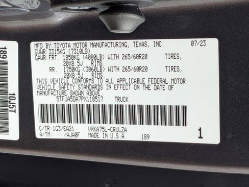 Used 2023 Toyota Tundra Limited w/ TRD Off-Road Package image 31