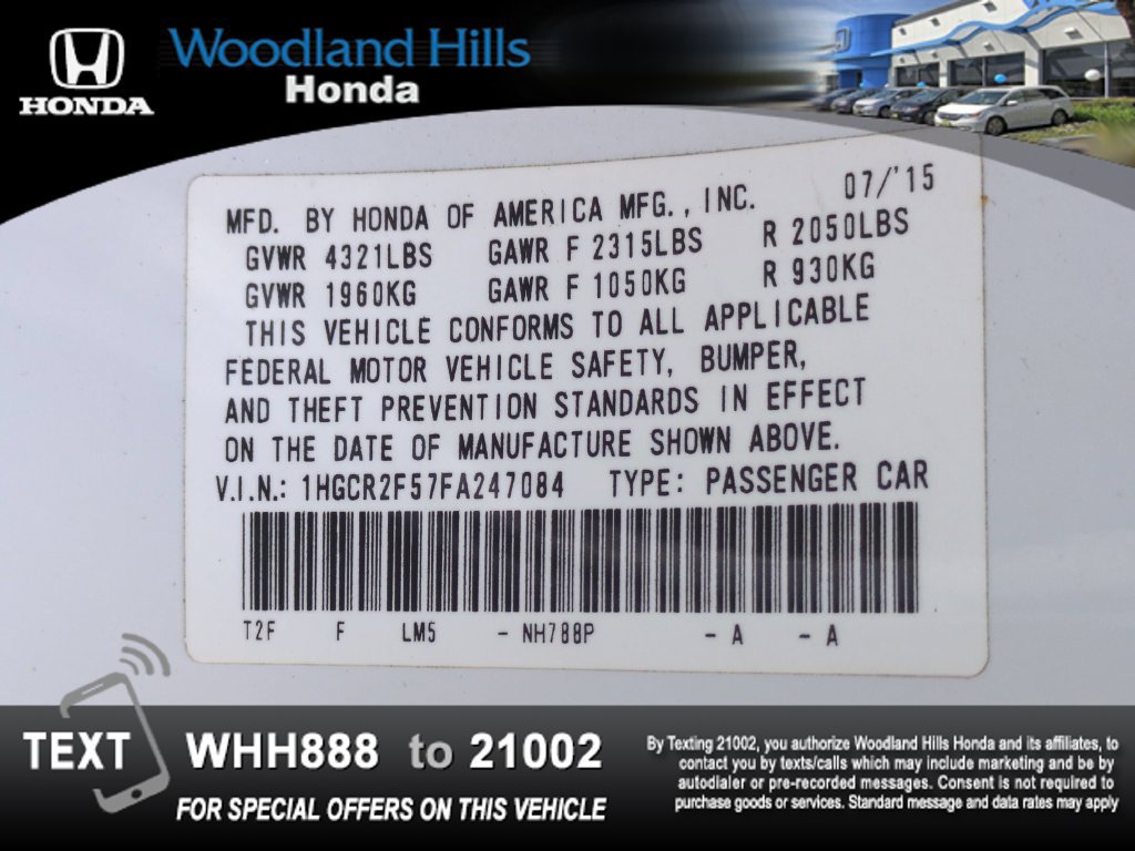 Used 2015 Honda Accord Sport image 26
