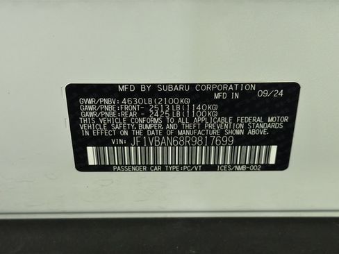 Used 2024 Subaru WRX Limited AWD/4WD image 39