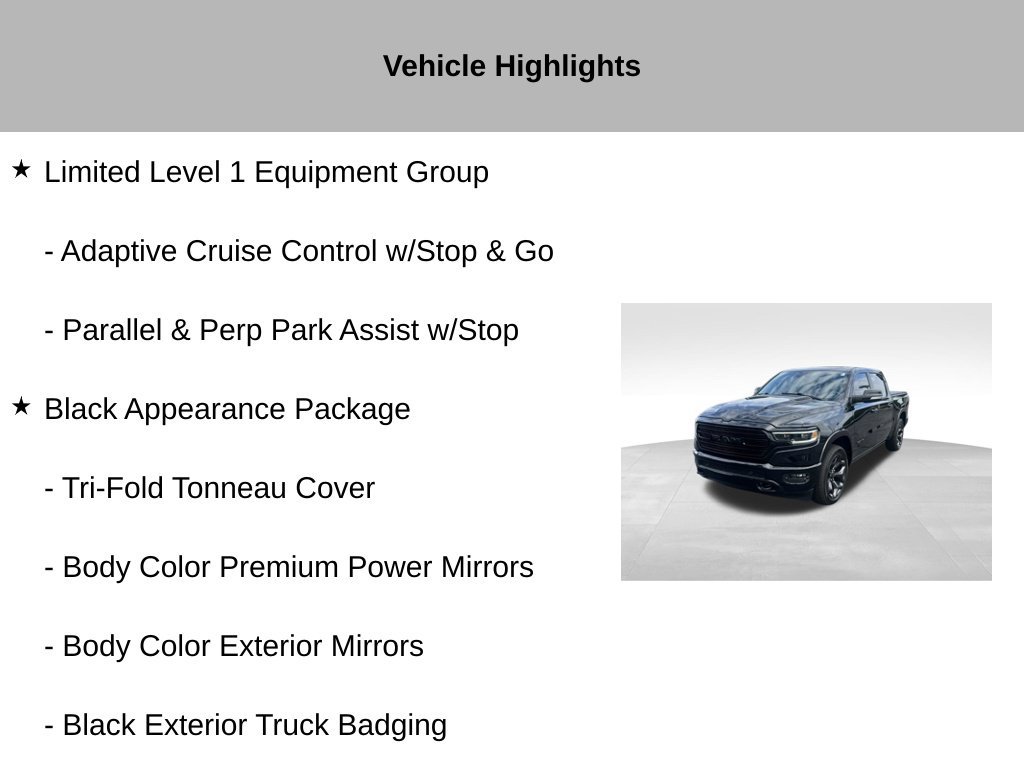 Used 2020 RAM 1500 Limited w/ Black Appearance Package AWD/4WD image 14