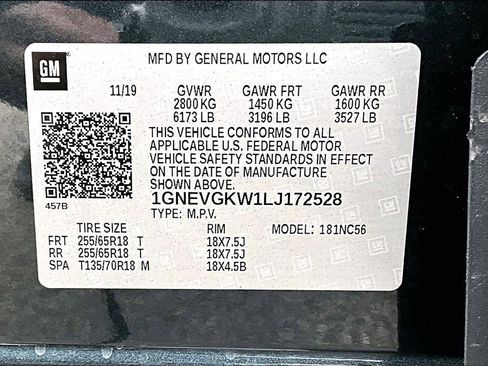 Used 2020 Chevrolet Traverse LT w/ Driver Confidence II Package image 19